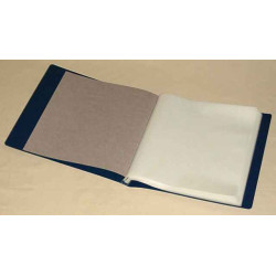 KOBRA-Album pour feuilles entières, bleu foncé, 325 x 325 mm