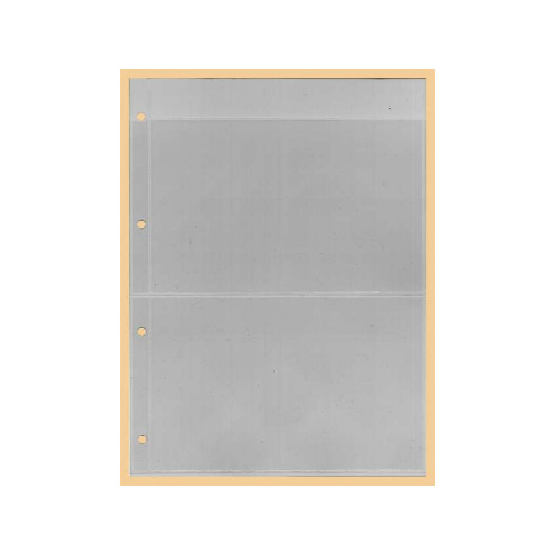 KOBRA-Feuille de classement pour timbres à  2 bandes, transparente