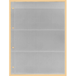 KOBRA-Feuille de classement pour timbres à  3 bandes, transparente