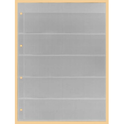 KOBRA-Feuille de classement pour timbres à  5 bandes, transparente