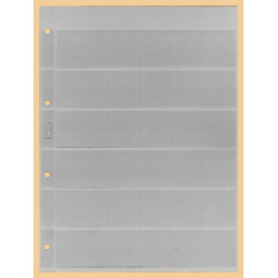 KOBRA-Feuille de classement pour timbres à  6 bandes, transparente