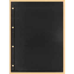 KOBRA-Feuille de classement pour timbres à  1 bande recto-verso, noire