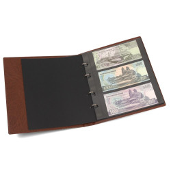 KOBRA-Album billets de banque au format double-album FDC, avec 10 feuilles - brun clair