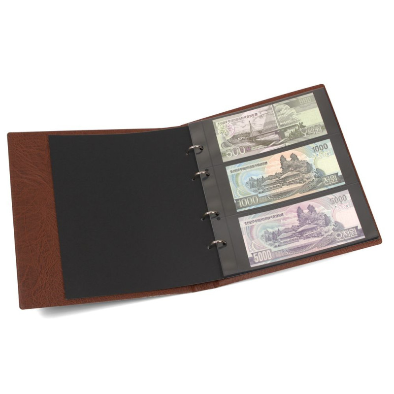 KOBRA-Album billets de banque au format double-album FDC, avec 10 feuilles - brun clair