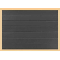 KOBRA-Carte de rangement en pvc noir format DIN A5 à  6 bandes