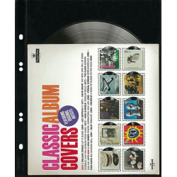 Feuille Multi collect à  1 poche (190 x 253 mm) par page, noires - paquet de 10