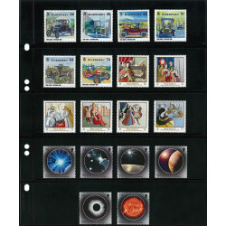 Feuilles Multi collect à  5 bandes (43 mm) par page, noires - paquet de 10