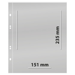 Feuilles Multi collect à  1 poche (151 x 235 mm), transparentes - paquet de 10