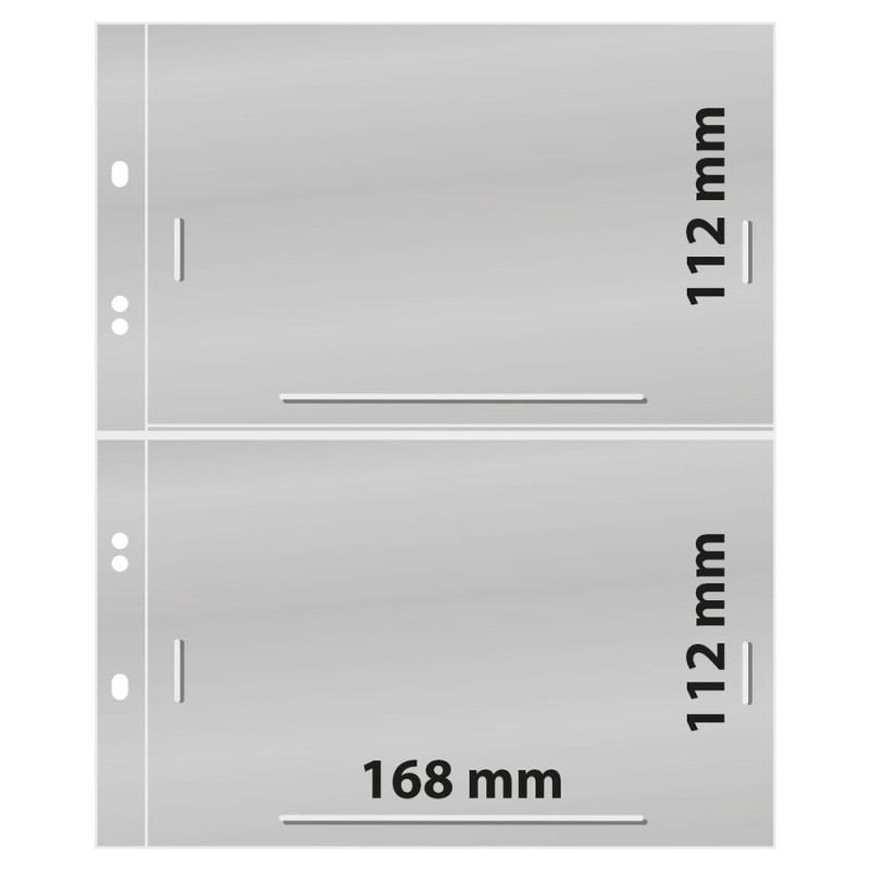 Feuilles Multi collect à  2 poches 168 x 112 mm, transparentes, paquet de 10