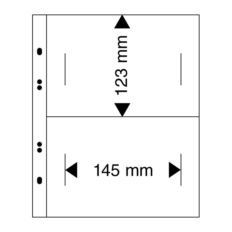Feuilles Multi Collect avec 2 poches 145x123mm, transparentes, paquet de 10