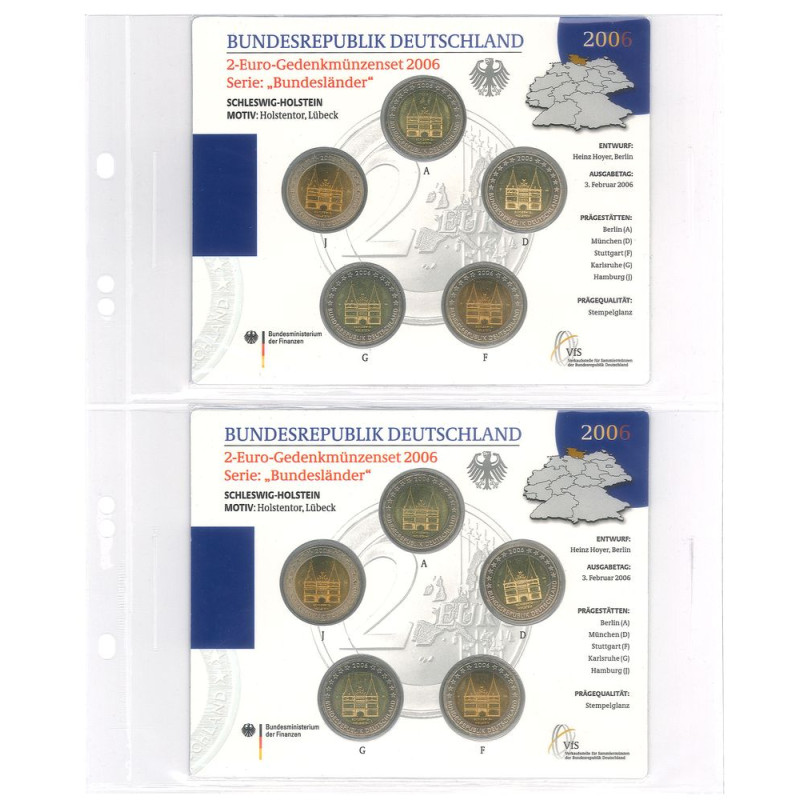 Feuilles Multi Collect avec 2 poches 175x123mm, transparentes, paquet de 10