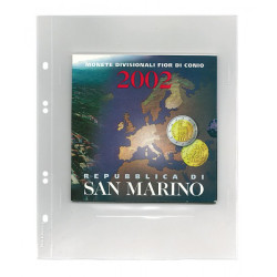 Feuilles Multi Collect transparentes pour séries monnaies sous blister, transparentes, paquet de 10