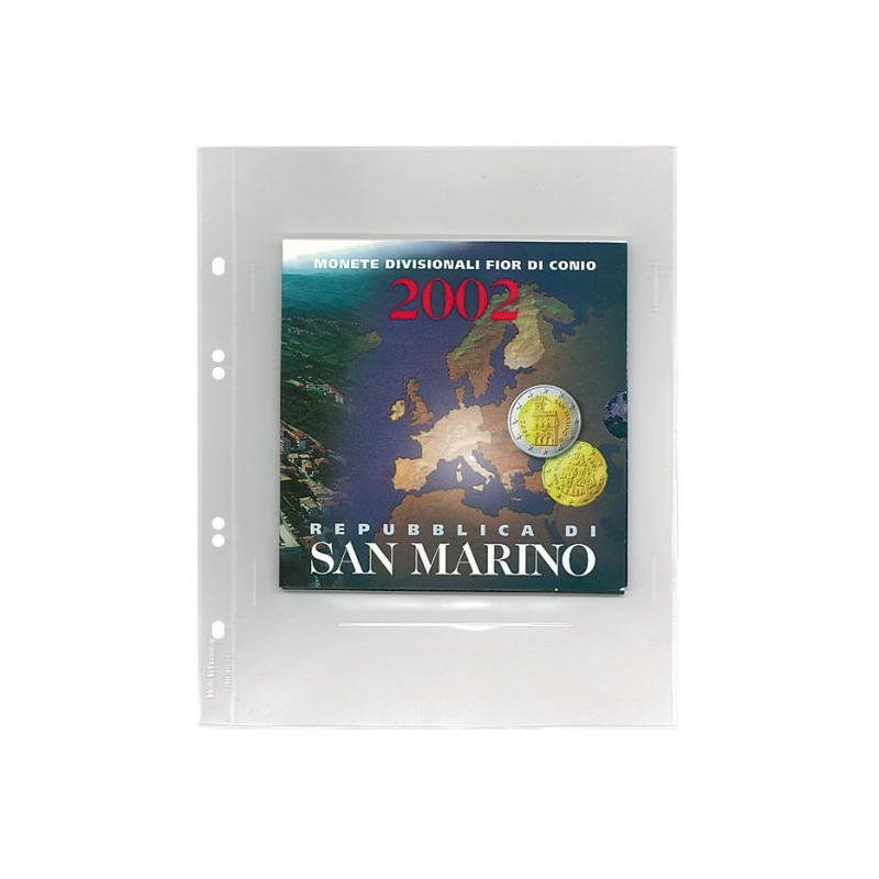 Feuilles Multi Collect transparentes pour séries monnaies sous blister, transparentes, paquet de 10