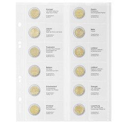 Multi collect Feuille numismatique pré-imprimée pour 2 Euro commémoratives: Portugal 2017 - Luxembourg 2017