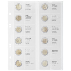 Multi Collect Feuille numismatique pré-imprimée pour 2 Euro commémoratives: Portugal 2008 €“ Luxembourg 2010
