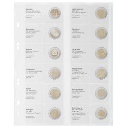 Multi Collect Feuille numismatique pré-imprimée pour 2 Euro commémoratives: Espagne 2010 €“ Luxembourg 2011