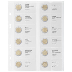 Multi Collect Feuille numismatique pré-imprimée pour 2 Euro commémoratives: Espagne 2011 €“ Espagne 2012