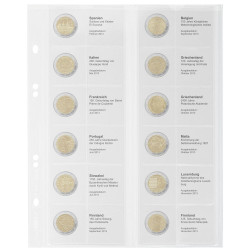 Multi Collect Feuille numismatique pré-imprimée pour 2 Euro commémoratives: Belgique 2012 €“ Pays-Bas 2013