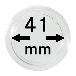 Capsules monnaies Ø intérieur 41 mm, Øextérieur 47 mm, hauteur intérieure 5,5 mm, paquet de 10, par ex. pour 2 Oz Piedfort Ko