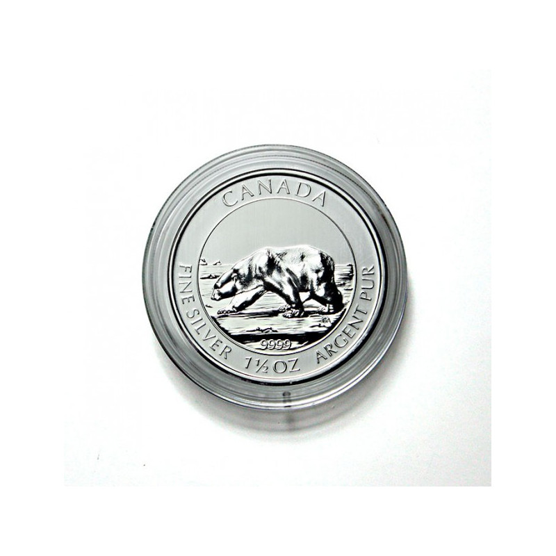 Capsules monnaies Ø intérieur 38,4 mm, hauteur intérieure 4,5 mm, paquet de 10, par ex. pour 1½  et 1¼ Oz. Canada (Argent) Po