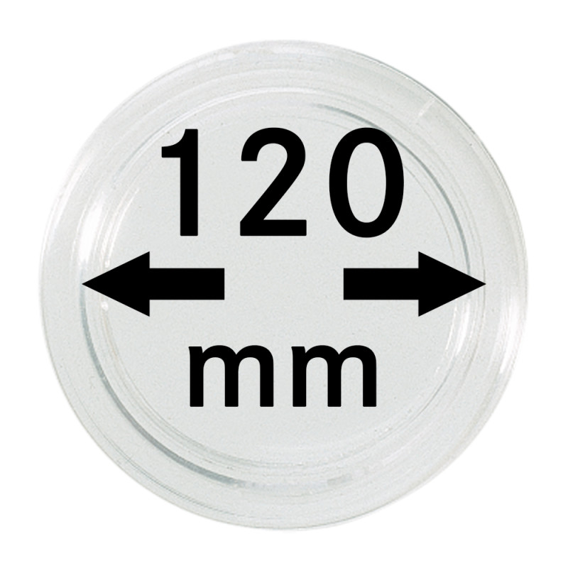 Capsules monnaies Ø intérieur 120 mm, hauteur intérieure 9,2 mm, à  l'unité