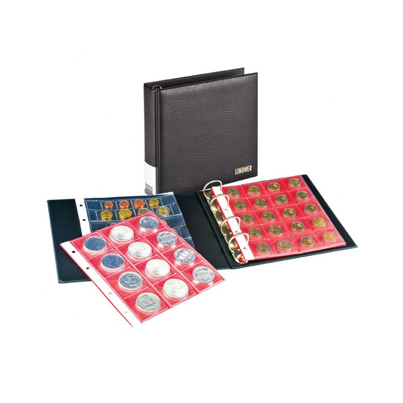 Album numismatique PUBLICA S avec 5 feuilles numismatiques différentes