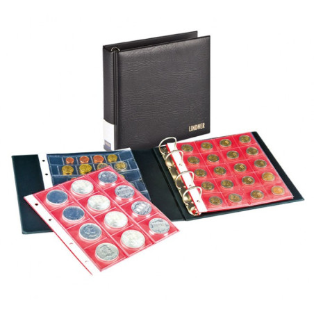 Album numismatique PUBLICA S avec 5 feuilles numismatiques différentes