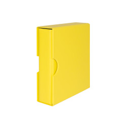 Ensemble: Reliure universelle PUBLICA M COLOR-Solino (jaune) avec boitier de protection