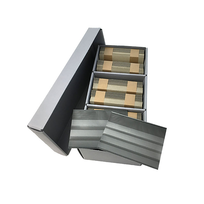 Box-Archives PRESTO A6, équipé de 600 cartes de rangement format 158 x 113 mm à  3 et 4 bandes