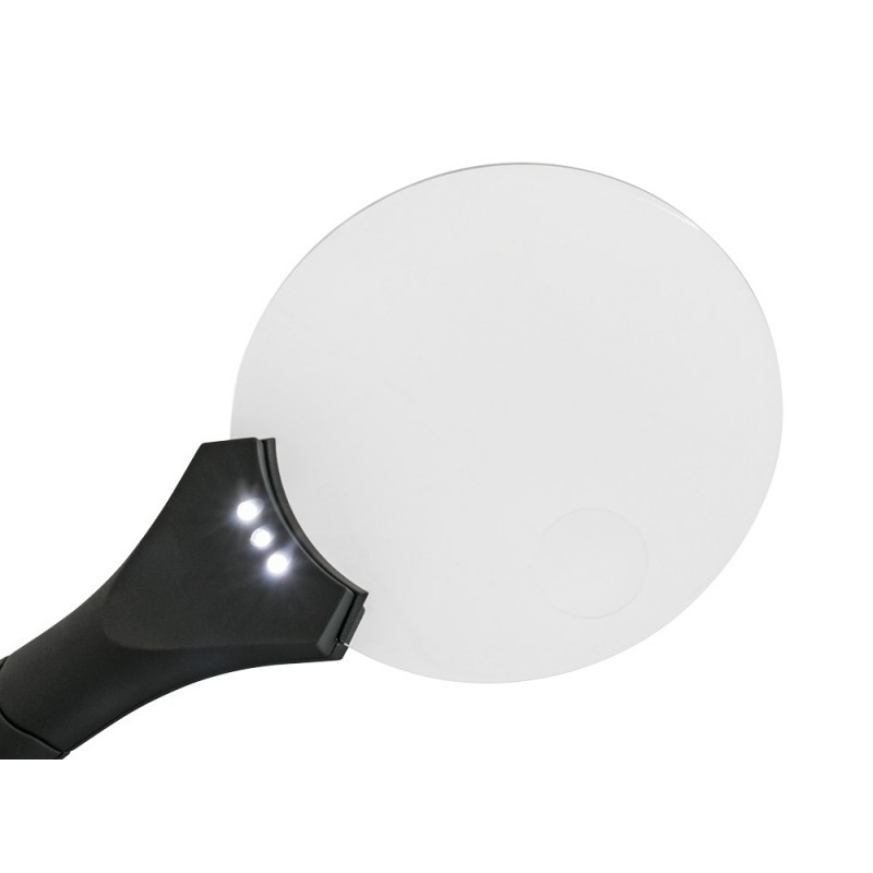 Loupe lumineuse sans monture, grossissement 2,5x / 4x