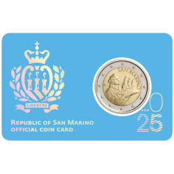 Saint Marin 2025 - Coincard "Drapeau de la République de Saint-Marin"