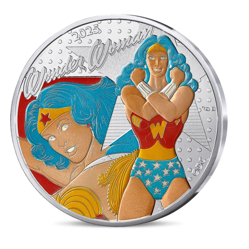 Monnaie de Paris 2025-   DC COMICS - VAGUE 1- 50€ Argent - Wonder Woman vintage n° 2 sur 4