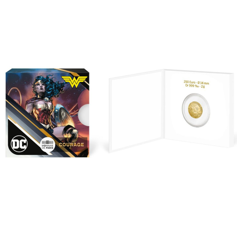Monnaie de Paris 2025-   DC COMICS - VAGUE 1- 250€ Or Wonder Woman - Courage n° 1 sur 2