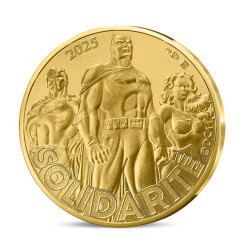 Monnaie de Paris 2025-   DC COMICS - VAGUE 1- 500€ Or Justice League - Solidarité  n° 1 sur 2