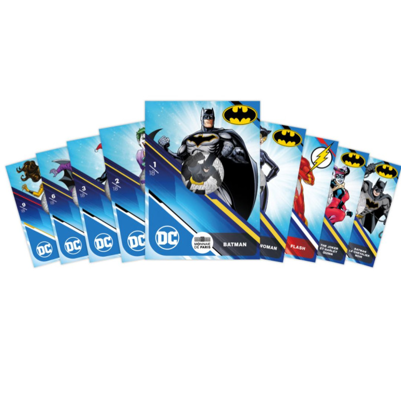 Monnaie de Paris 2025-   DC COMICS - VAGUE 1- La collection Complète 10€ Argent vague1
