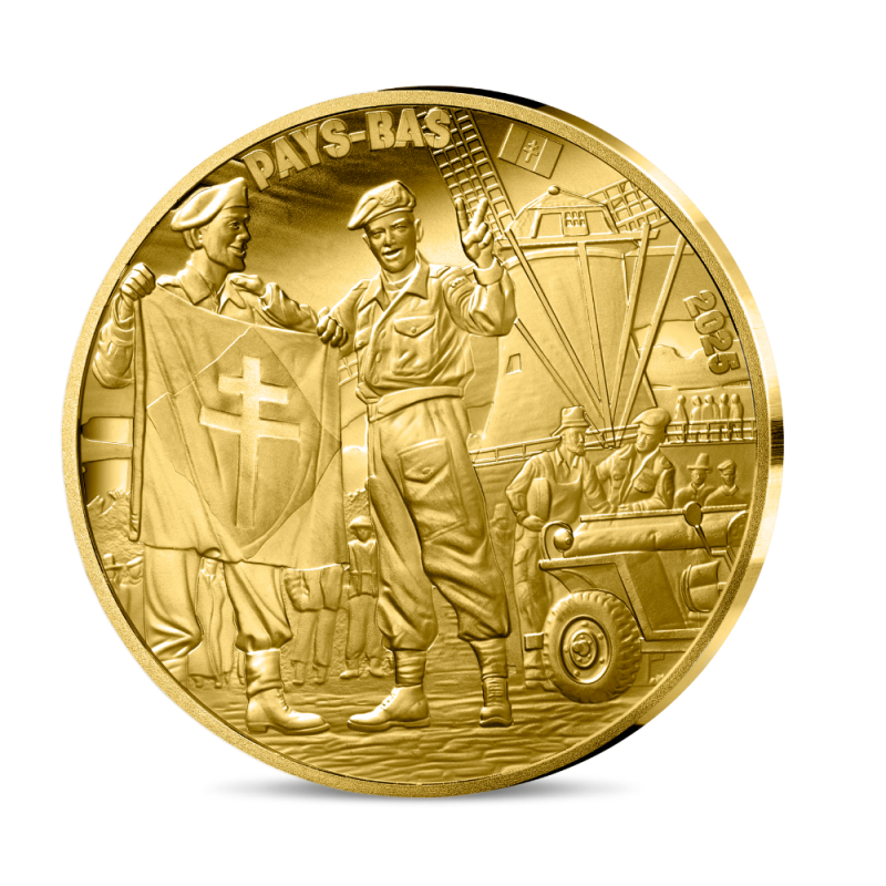 Monnaie de Paris 2025- 80 ANS DU V-E DAY- 200€ 1oz Or BE - Soldat français