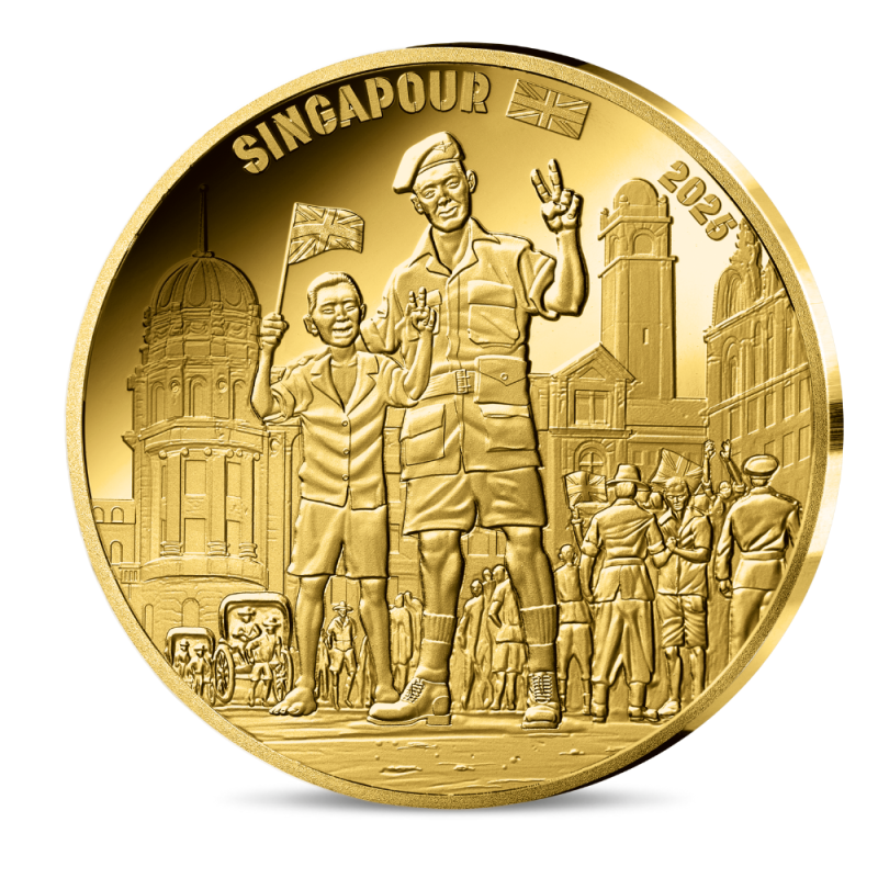 Monnaie de Paris 2025- 80 ANS DU V-E DAY- 50€ 1/4 oz Or BE - Soldat anglais