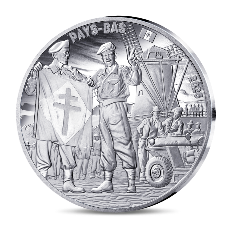 Monnaie de Paris 2025- 80 ANS DU V-E DAY- 10€ Argent BE - Soldat français