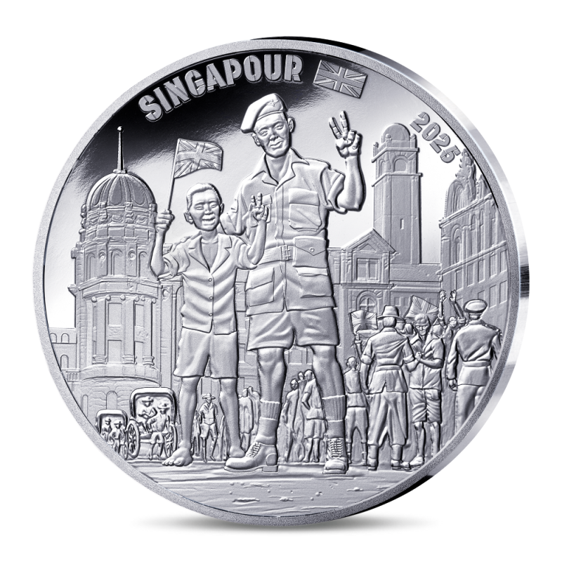 Monnaie de Paris 2025- 80 ANS DU V-E DAY- 10€ Argent BE - Soldat anglais