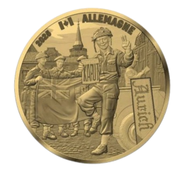 Monnaie de Paris 2025- 80 ANS DU V-E DAY- 1/4€ - Soldat canadien