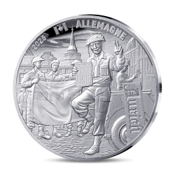 Monnaie de Paris 2025- 80 ANS DU V-E DAY- 10€ Argent BE - Soldat canadien