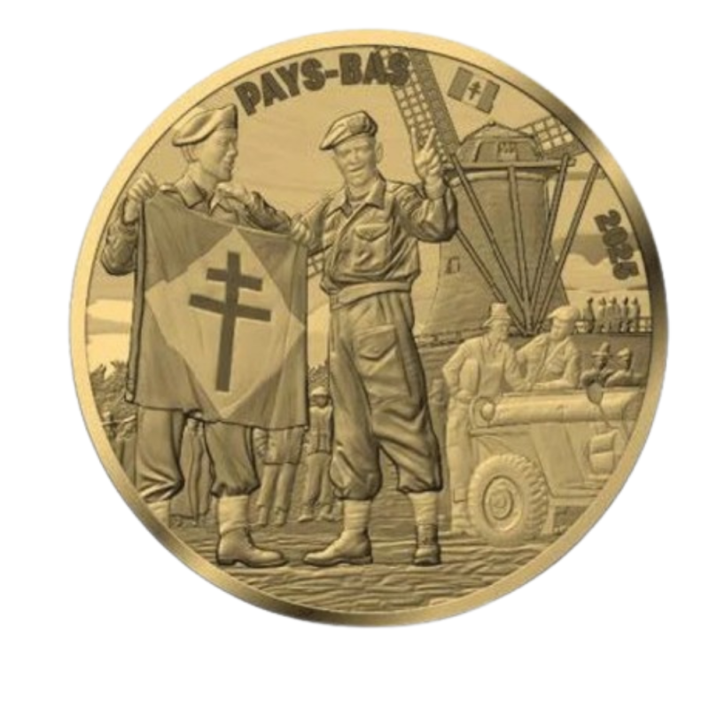 Monnaie de Paris 2025- 80 ANS DU V-E DAY- 1/4€ - Soldat français