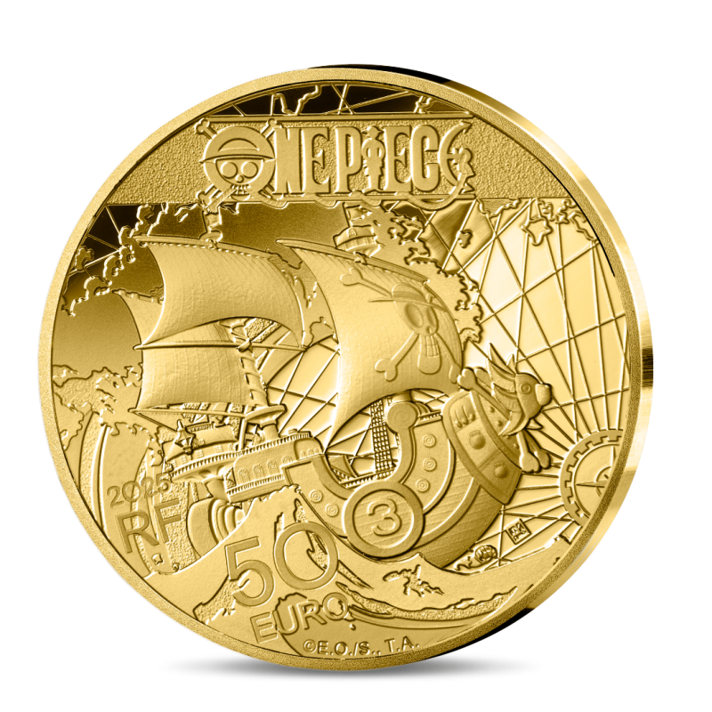 Monnaie de Paris 2025-ONE PIECE - EGG HEAD-50€ Or 1/4 oz. BE