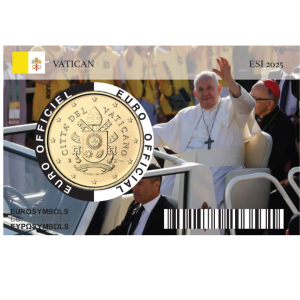 Vatican 2025 " Hommage à François 1er" 1/4 - 50 centimes incluse