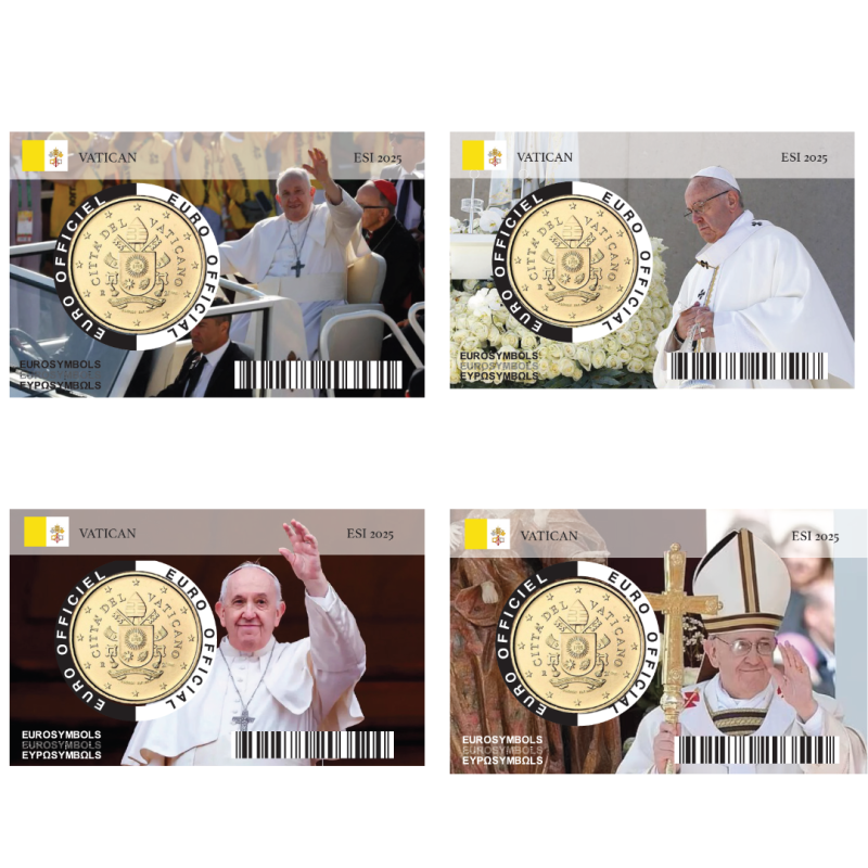 Vatican 2025 " Hommage à François 1er"-La collection complète-50 cts incluse
