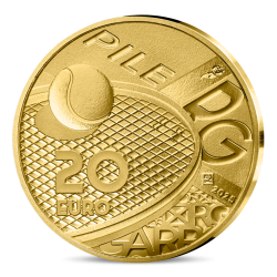 Monnaie de Paris 2025- ROLAND GARROS- 20€ 1/10 oz Or BE