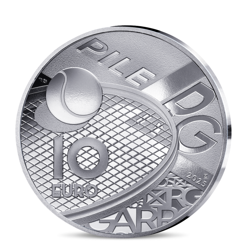 Monnaie de Paris 2025- ROLAND GARROS-10€ Argent BE
