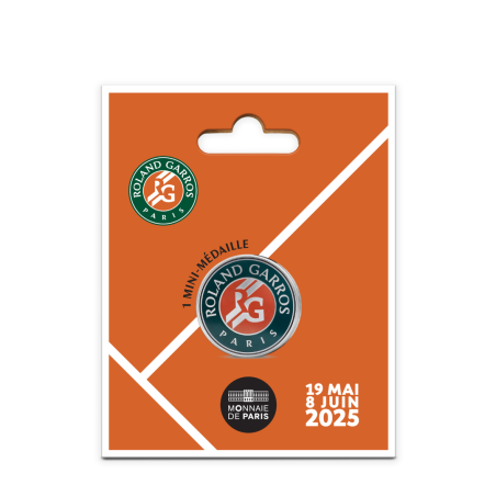 Monnaie de Paris 2025- ROLAND GARROS-Mini-médaille Roland Garros Monnaie de Paris 2025- ROLAND GARROS-Mini-médaille Roland Garros