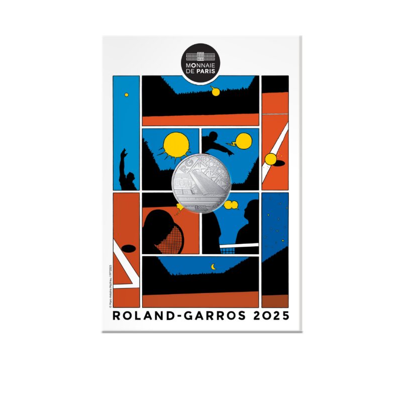 Monnaie de Paris 2025- ROLAND GARROS-10€ Argent