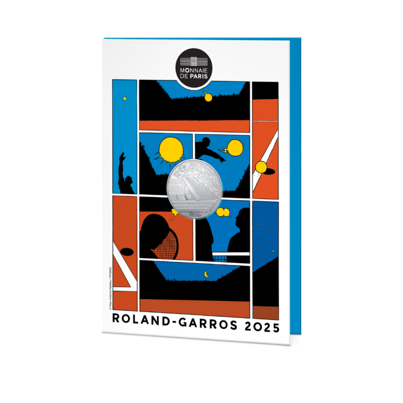 Monnaie de Paris 2025- ROLAND GARROS-10€ Argent